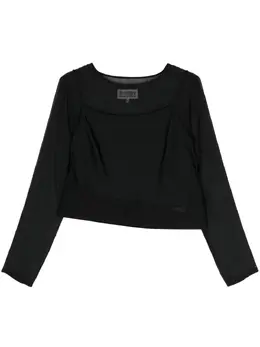 MM6 Maison Margiela: Прозрачный топ 
