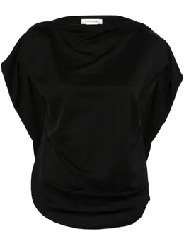 Comme Des Garçons: Блуза с воротником-хомутом 