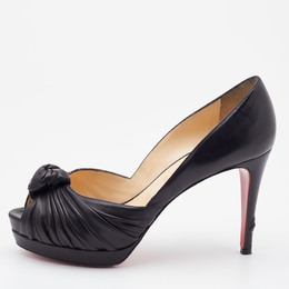 Christian Louboutin: Чёрные босоножки 