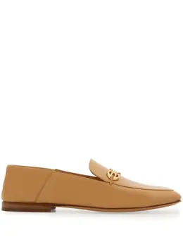 Ferragamo: Коричневые лоферы  Gancini