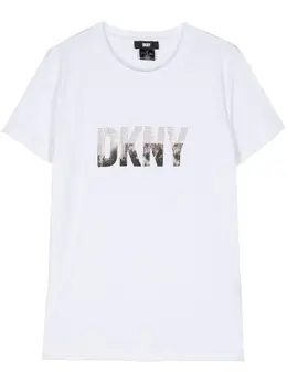 DKNY: Белая футболка 