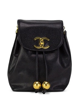 CHANEL Pre-Owned: Чёрный рюкзак 