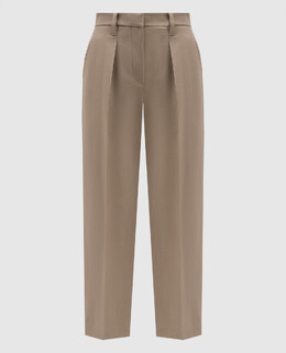 Brunello Cucinelli: Бежевые брюки 