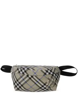 Burberry: Бежевая поясная сумка  Vintage Check