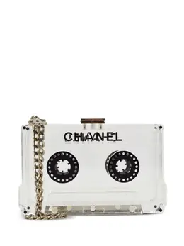CHANEL Pre-Owned: Прозрачный клатч 
