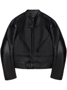 Courrèges: Кожаная куртка 