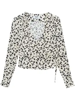 MSGM: Блуза в горошек 