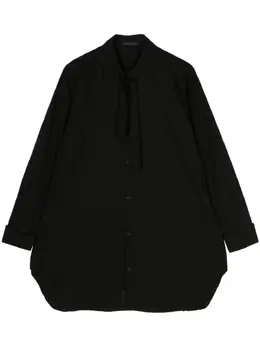Yohji Yamamoto: Рубашка с бантом 