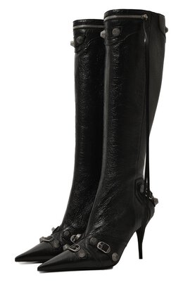 Balenciaga: Чёрные сапоги 