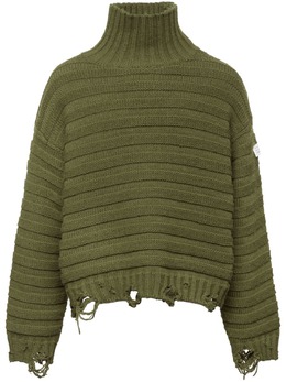 MM6 Maison Margiela: Рваный свитер 