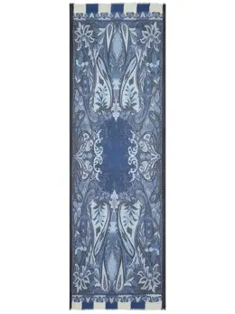 ETRO: Голубой шарф 