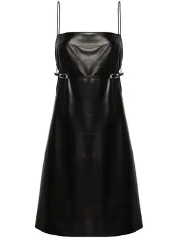 Givenchy: Кожаное платье 