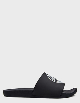 VERSACE JEANS COUTURE: Чёрные шлёпанцы 