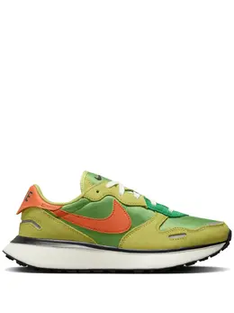 Nike: Зелёные кроссовки  Waffle