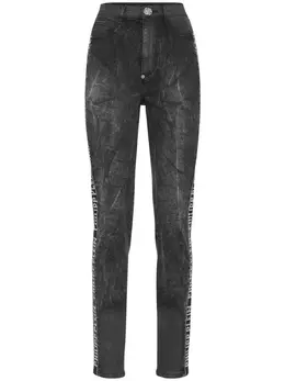 Philipp Plein: Джинсы  Crystal со стразами