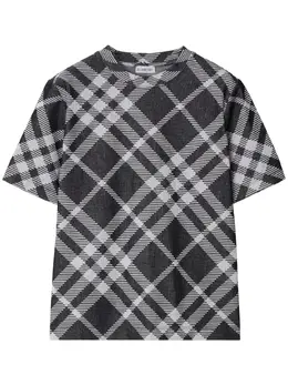 Burberry: Футболка в клетку 