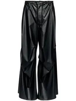 MM6 Maison Margiela: Чёрные брюки 