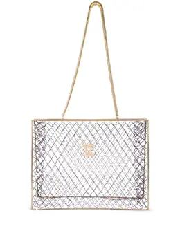 CHANEL Pre-Owned: Чёрная сумка-шоппер 