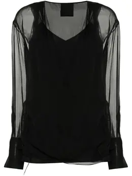 Givenchy: Блуза с длинным рукавом 