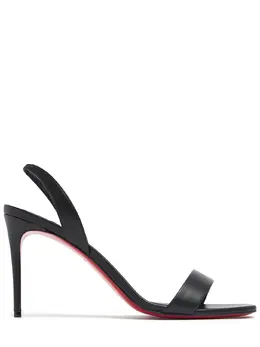 CHRISTIAN LOUBOUTIN: Чёрные сандалии 