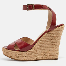 Jimmy Choo: Бордовые мокасины 