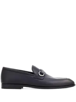 Ferragamo: Голубые туфли  Gancini