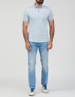 ARMANI EXCHANGE: Блакитні поло 