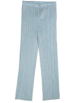 Pleats Please Issey Miyake: Светлые брюки 