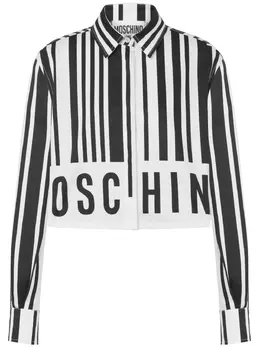 Moschino: Рубашка с принтом 