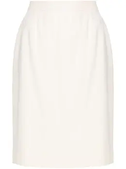 CHANEL Pre-Owned: Светлая юбка 