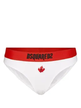Dsquared2: Белые трусы  Maple Leaf