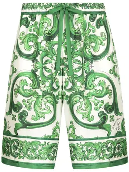 Dolce & Gabbana: Шорты  Majolica с принтом