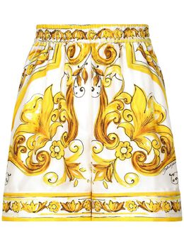 Dolce & Gabbana: Шорты  Majolica с принтом