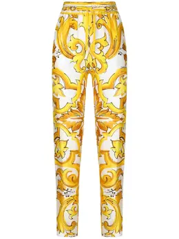 Dolce & Gabbana: Шёлковые брюки 