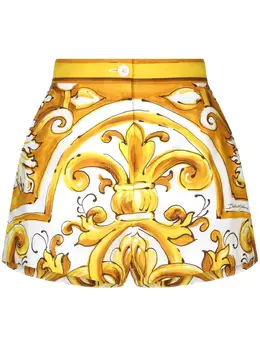 Dolce & Gabbana: Шорты  Majolica с принтом