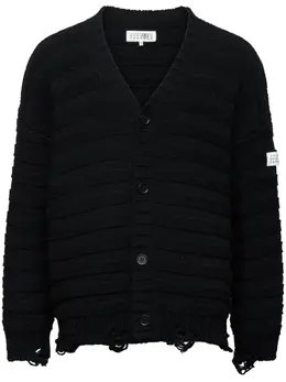 MM6 Maison Margiela: Кардиган с v-образным вырезом 