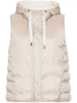 Brunello Cucinelli: Бежевый жилет  Monili