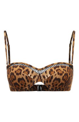 La Perla: Топ с леопардовым принтом 