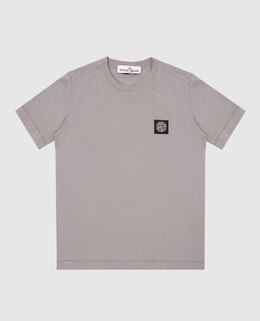 Stone Island: Серая футболка 