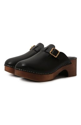 Golden Goose Deluxe Brand: Чёрные сабо 