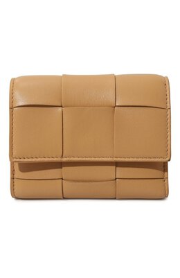 Bottega Veneta: Бежевый кошелёк 