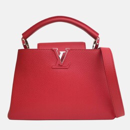 Louis Vuitton: Красная сумка на руку 