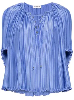 Lanvin: Фиолетовая блуза 