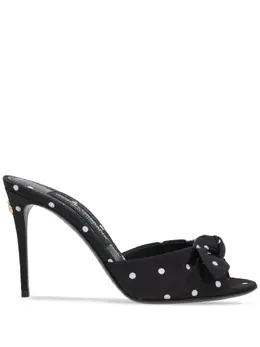 Dolce & Gabbana: Чёрные сабо  Keira