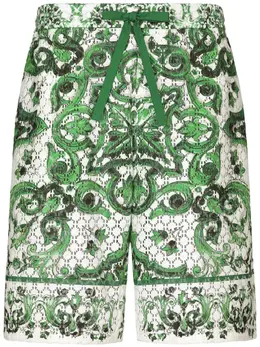 Dolce & Gabbana: Шорты  Majolica с принтом