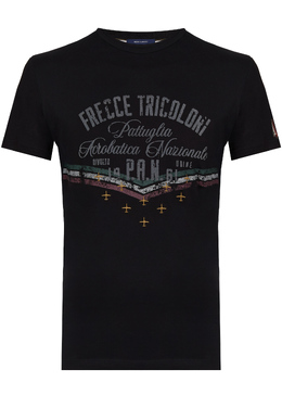 AERONAUTICA MILITARE: Чёрная футболка 