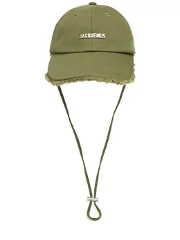 JACQUEMUS: Шляпа  La Casquette цвета хаки