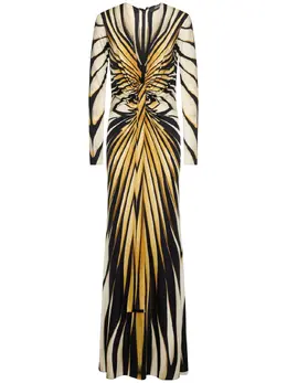 ROBERTO CAVALLI: Платье из вискозы 