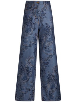 ETRO: Джинсы с принтом 
