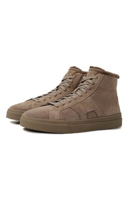 Santoni: Бежевые кеды 